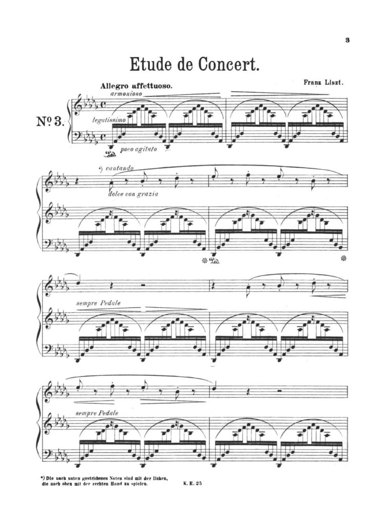 Preview of Un sospiro (Concert Etude No. 3)