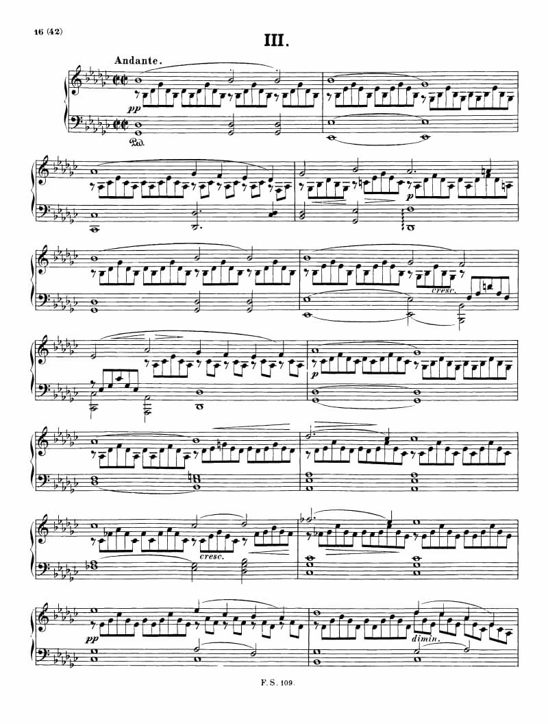 Preview of Impromptu No. 3 in G-flat Major
