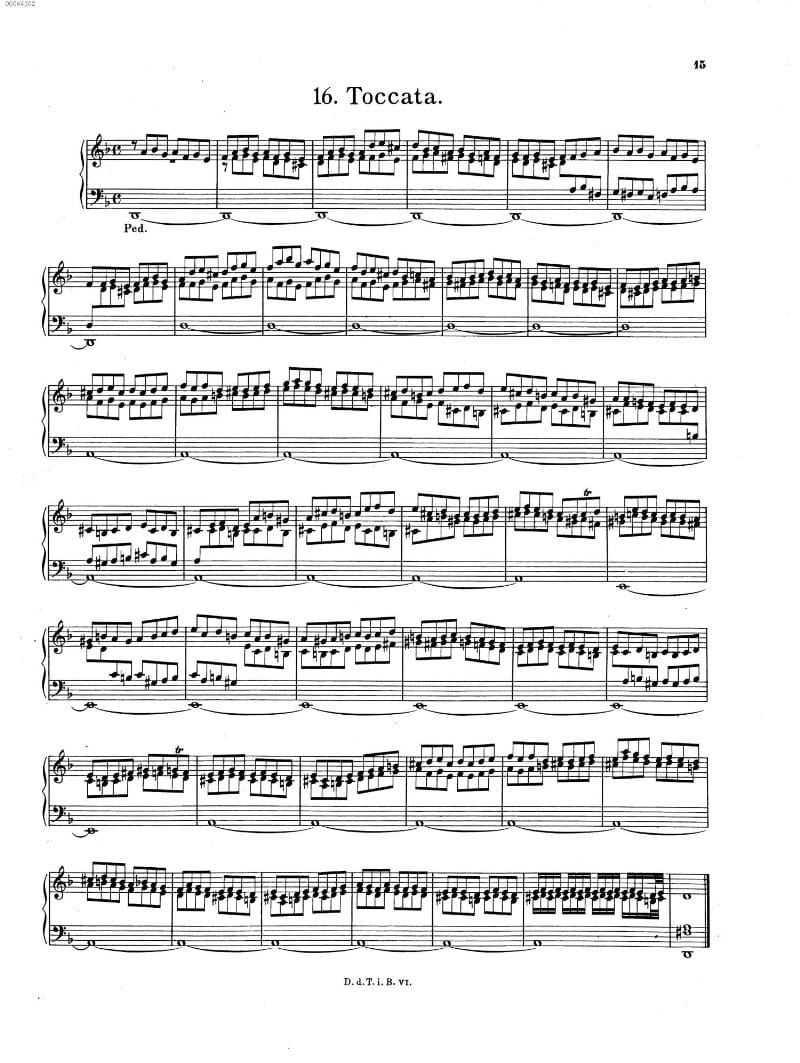 Preview of Toccata and Fugue in D minor, P.469