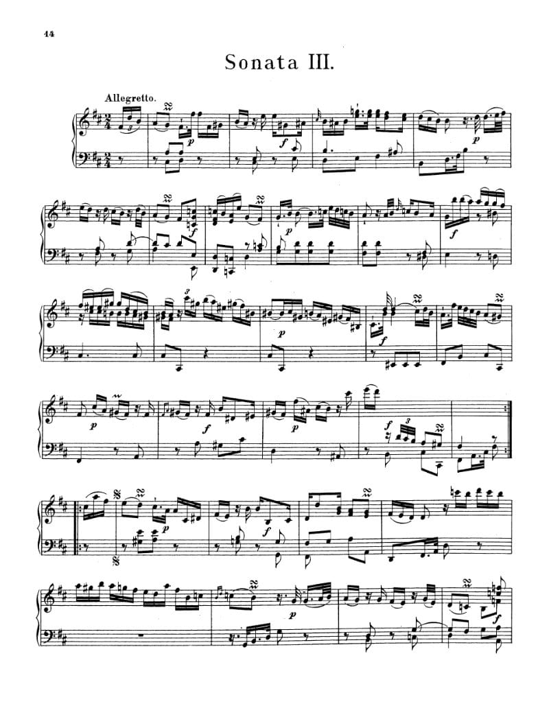 Preview of Keyboard Sonata in B minor