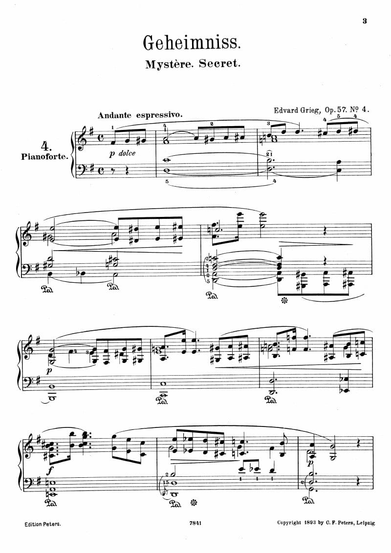 Preview of Lyric Pieces: Secret