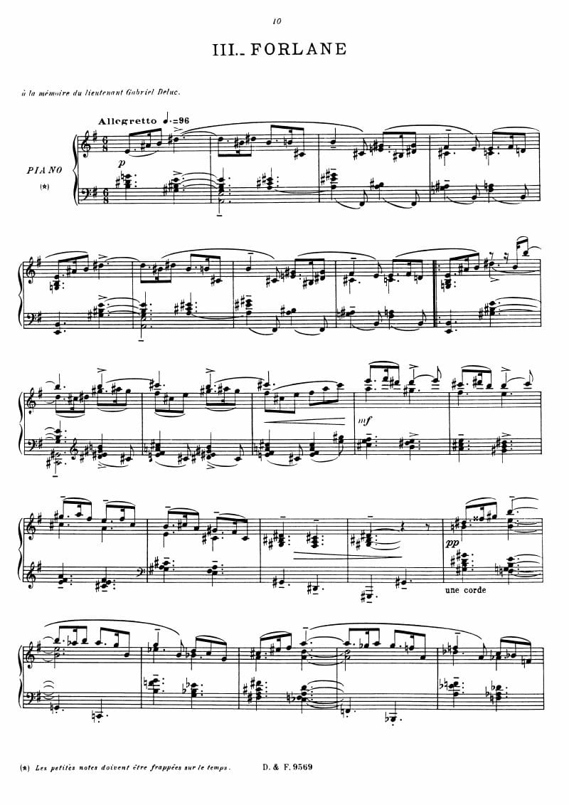 Preview of Le tombeau de Couperin: Forlane