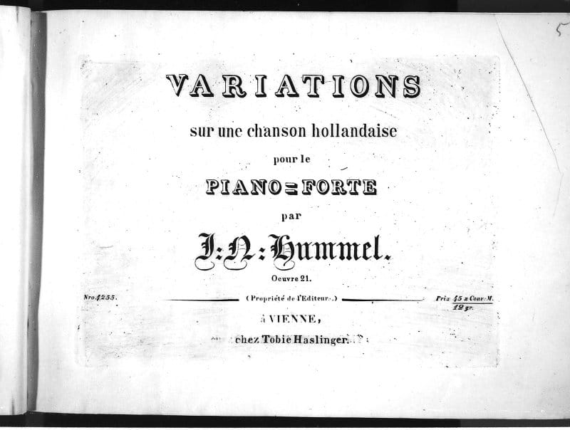 Preview of Variations on a Dutch Song, Op. 21