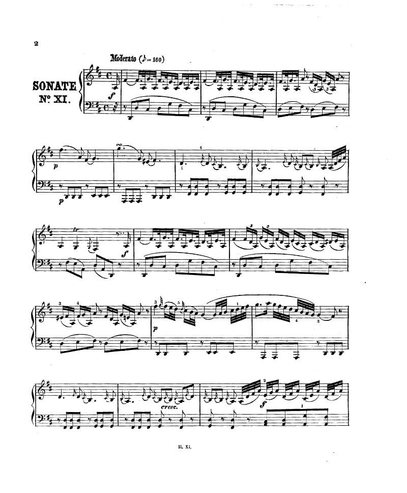 Preview of Keyboard Sonata in D major, Hob.XVI:19