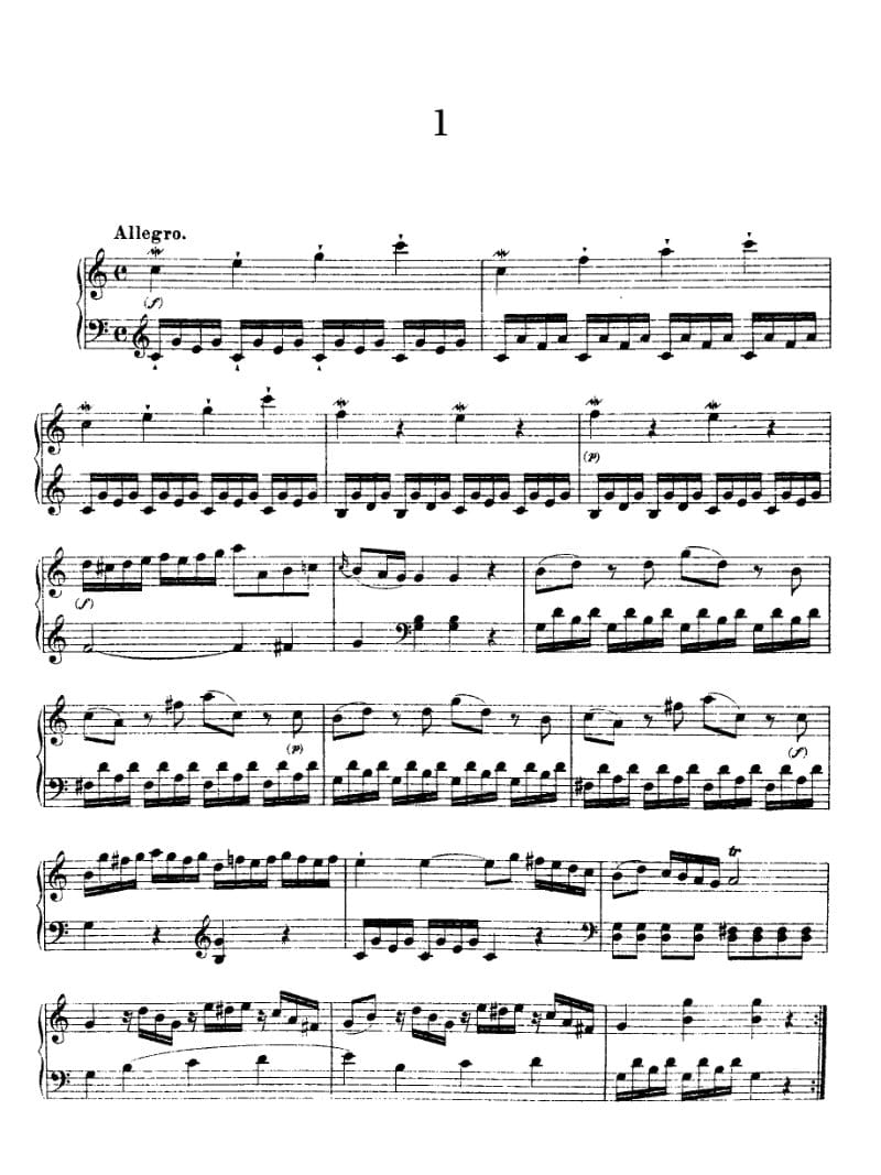 Preview of Keyboard Sonata in C major