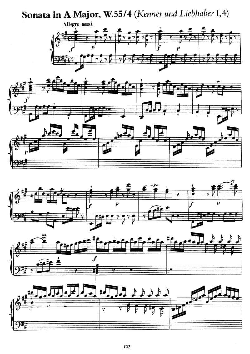 Preview of Sonata in A Major
