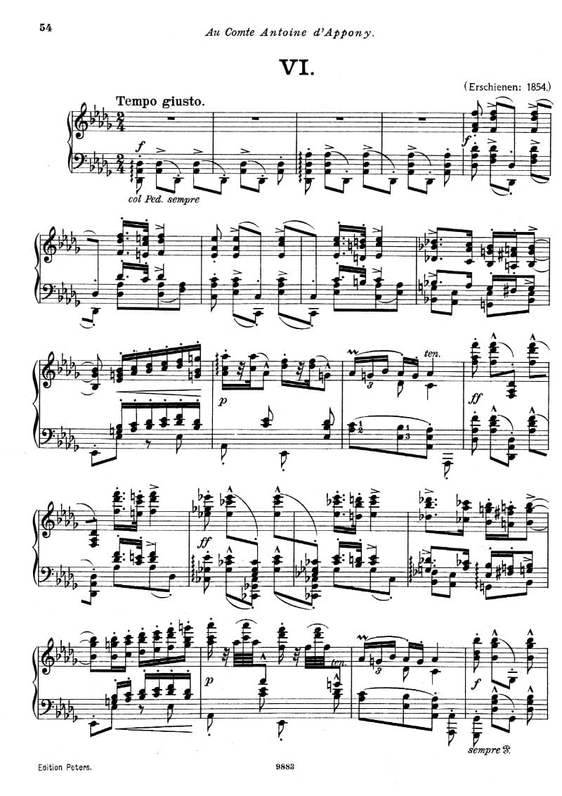 Preview of Hungarian Rhapsody No. 6 in D-flat major
