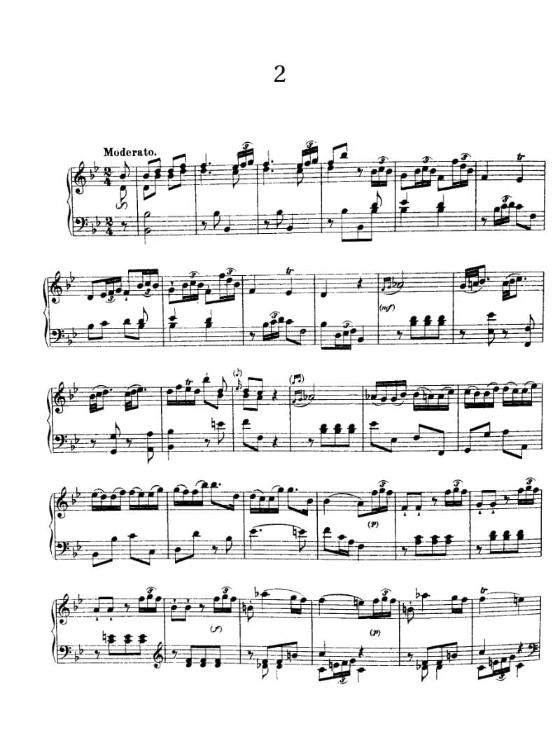 Preview of Keyboard Sonata in B-flat major