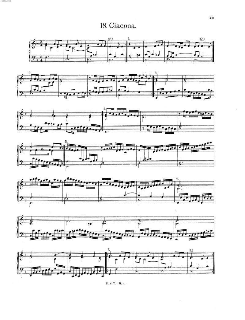 Preview of Chaconne in F major