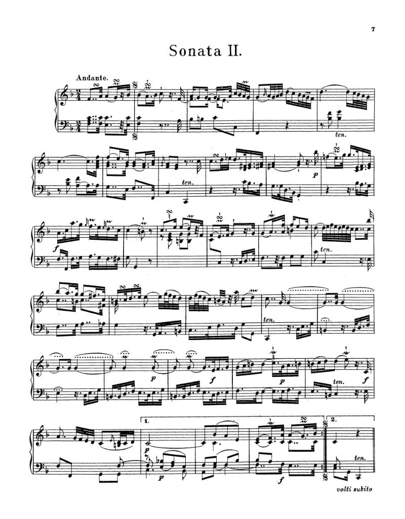 Preview of Keyboard Sonata in F Major, Wq. 55/2
