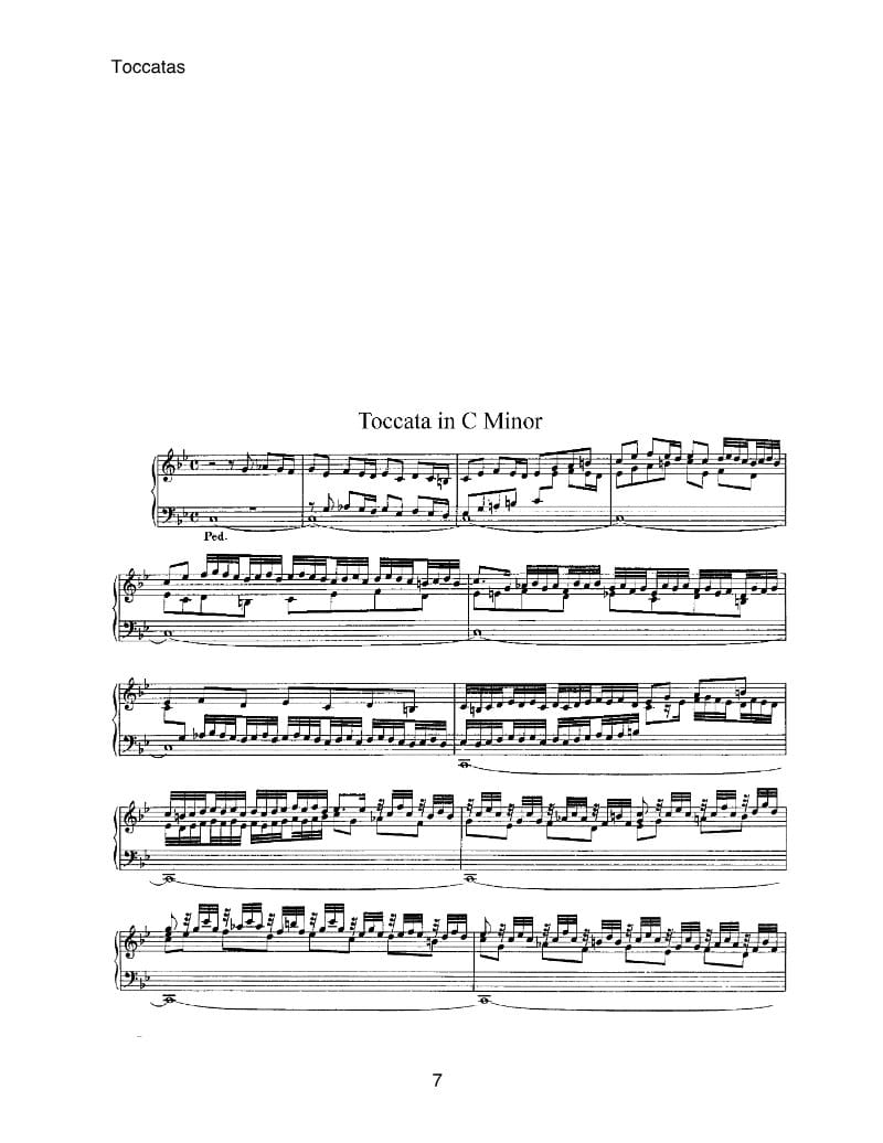 Preview of Toccata in C minor