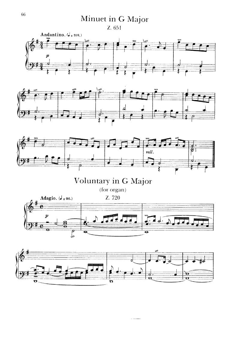 Preview of Minuet in G major