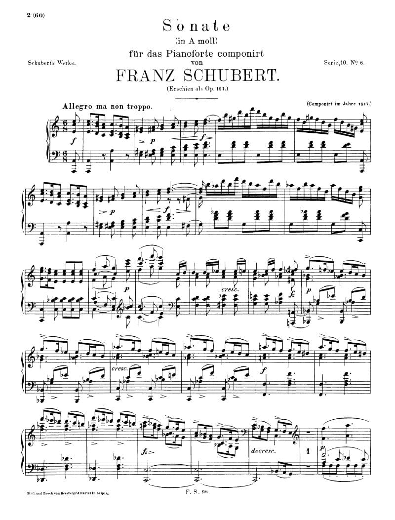 Preview of Piano Sonata in A minor