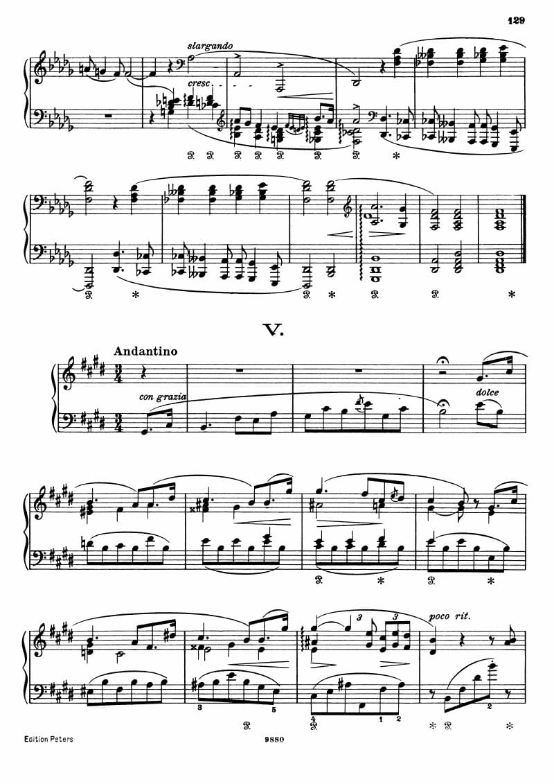 Preview of Consolation No. 5 in E Major