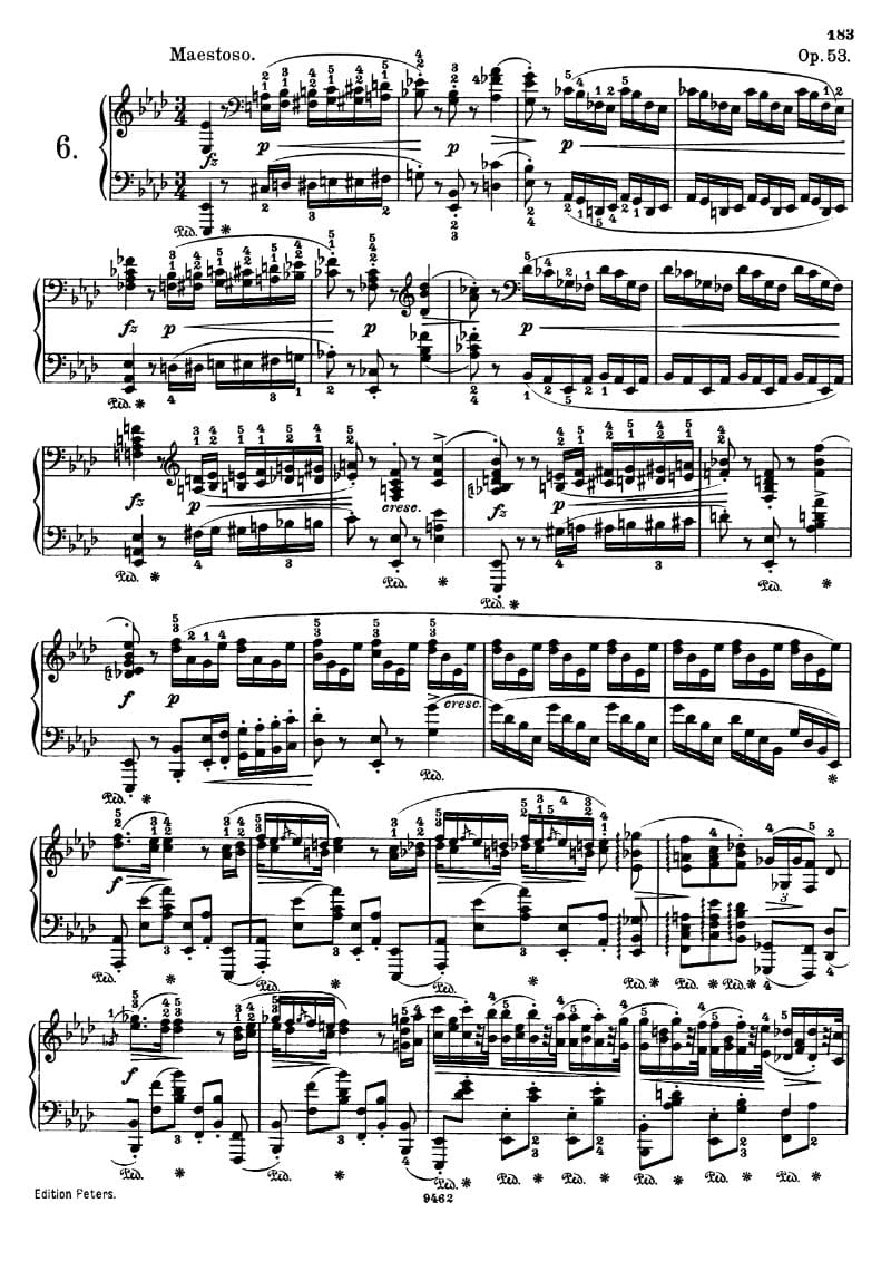 Preview of Polonaise in A-flat Major (Heroic)