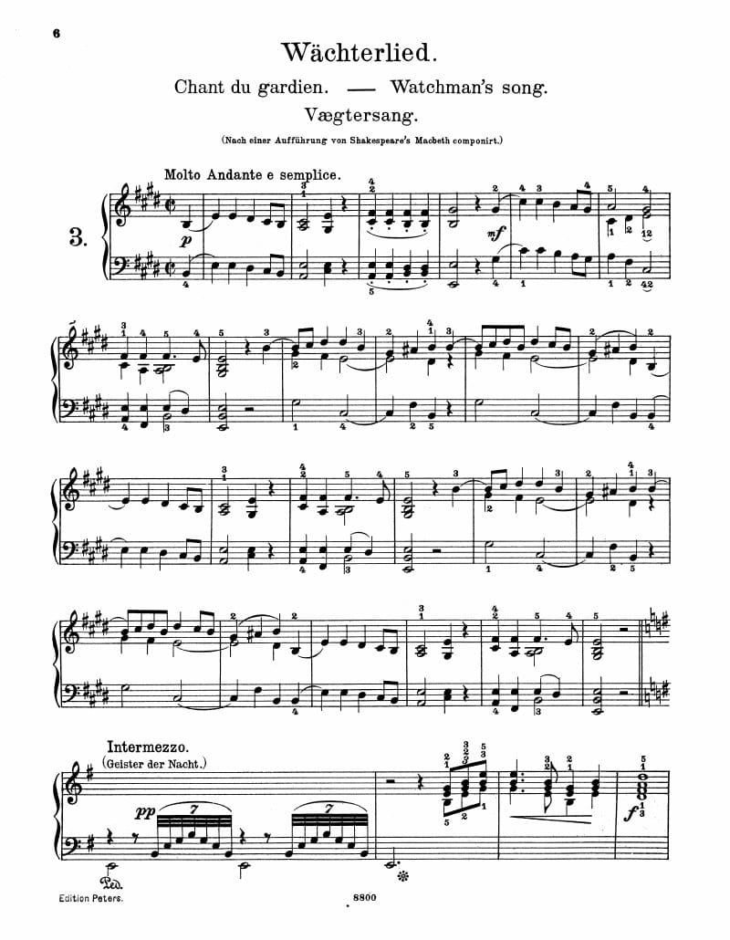 Preview of Lyric Pieces: Watchman's Song