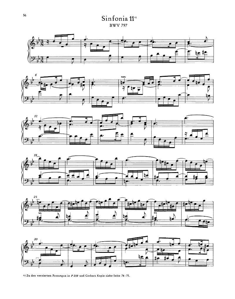 Preview of Sinfonia No. 11 in G minor