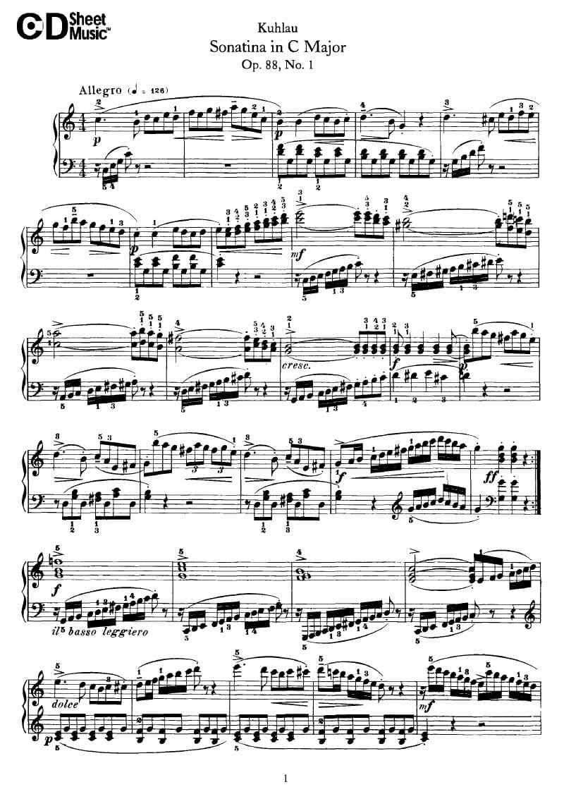 Preview of Sonatina in C major