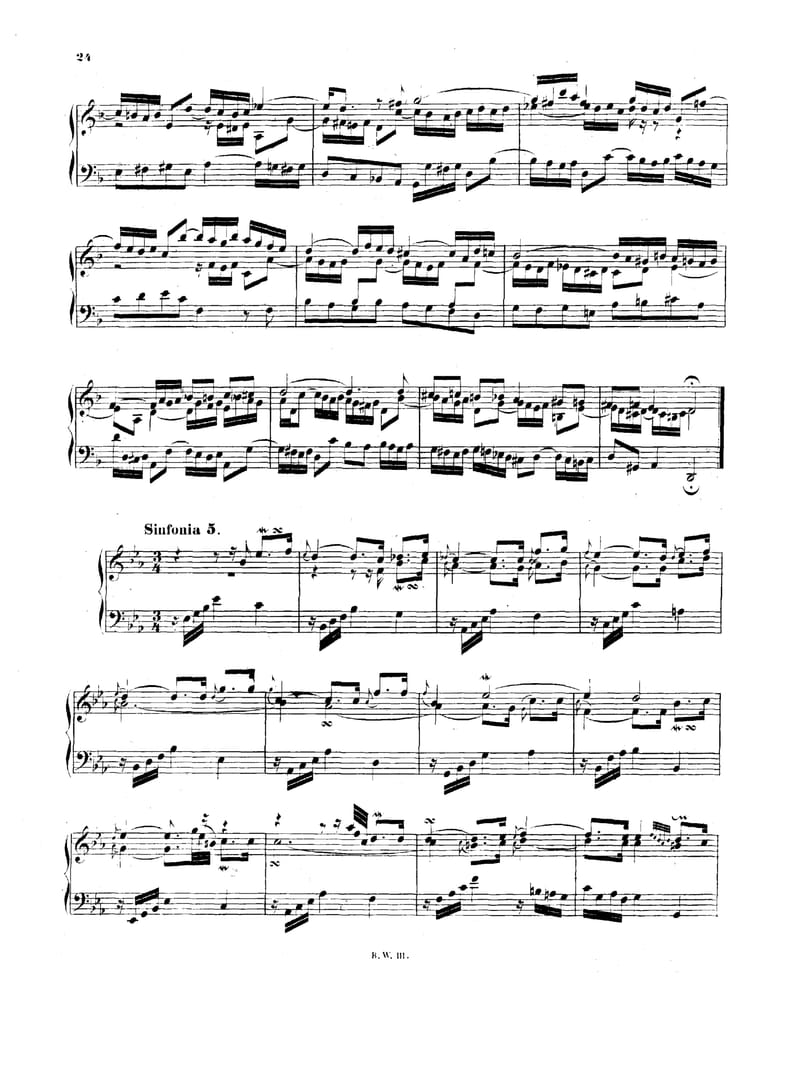 Preview of Sinfonia No. 5 in E-flat Major