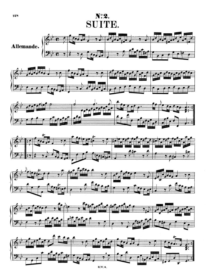 Preview of Suite in G Minor, HWV 452