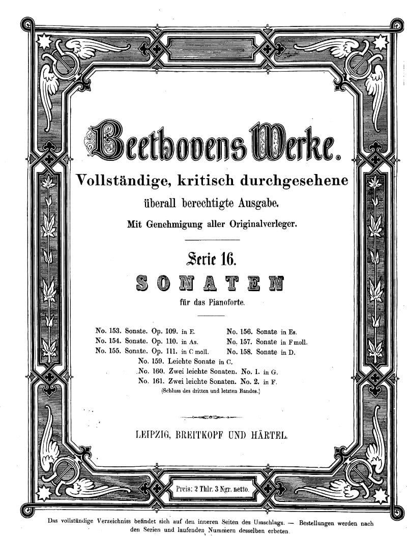 Preview of Piano Sonata No. 30 in E Major