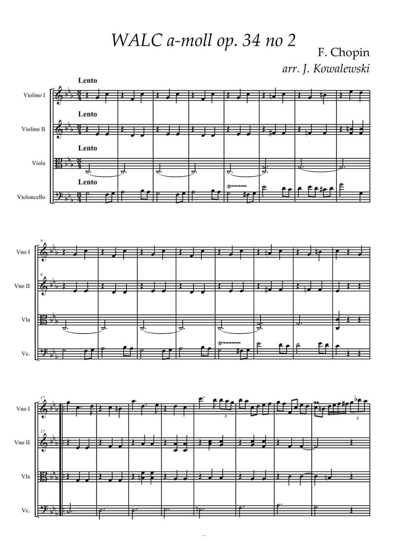 Preview of Waltz in A Minor