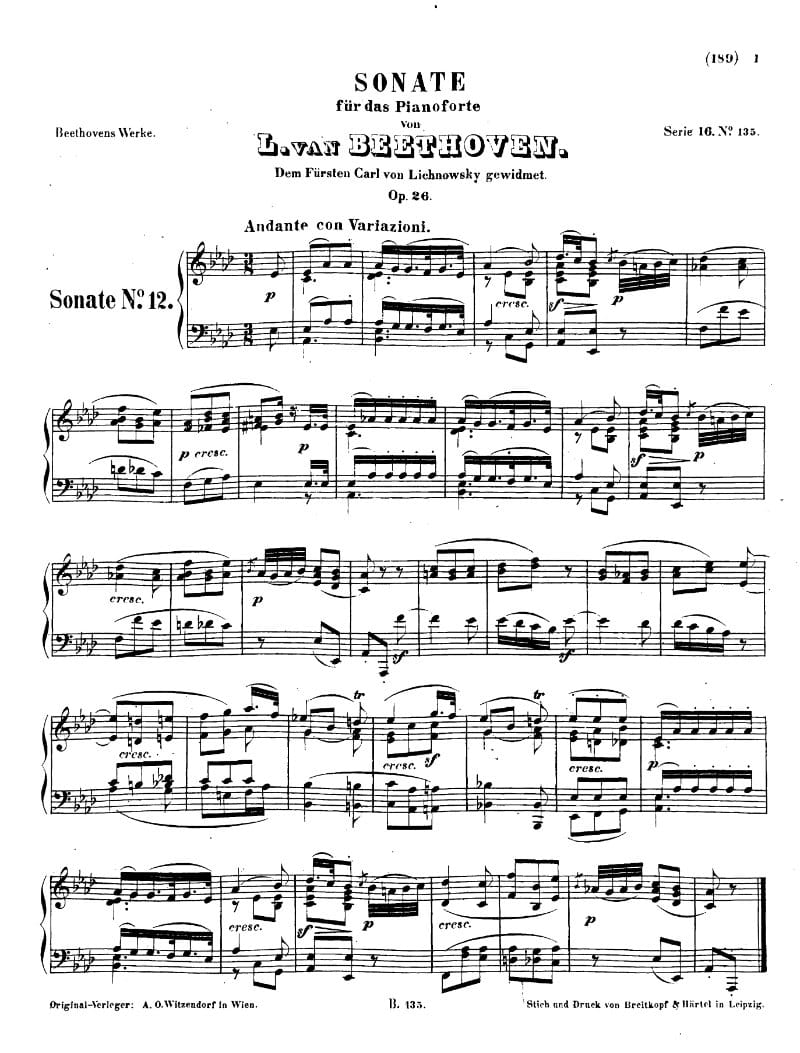 Preview of Sonata No. 12 in A-flat Major
