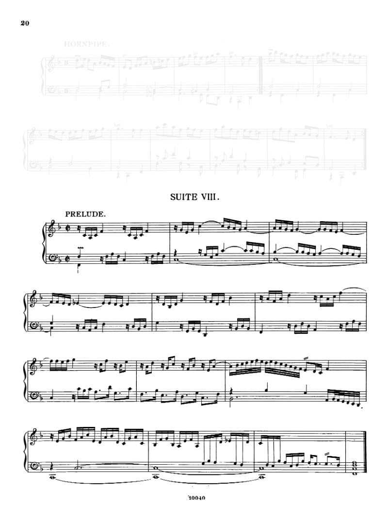 Preview of Suite in F major, Z.669