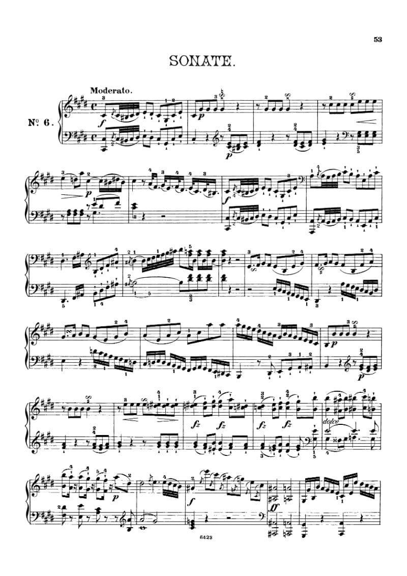 Preview of Keyboard Sonata in C-sharp minor