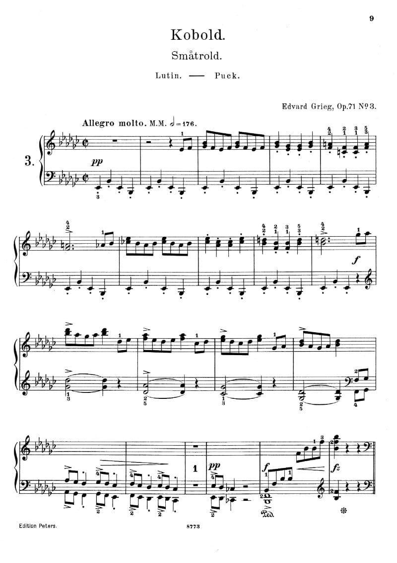 Preview of Lyric Pieces: Puck