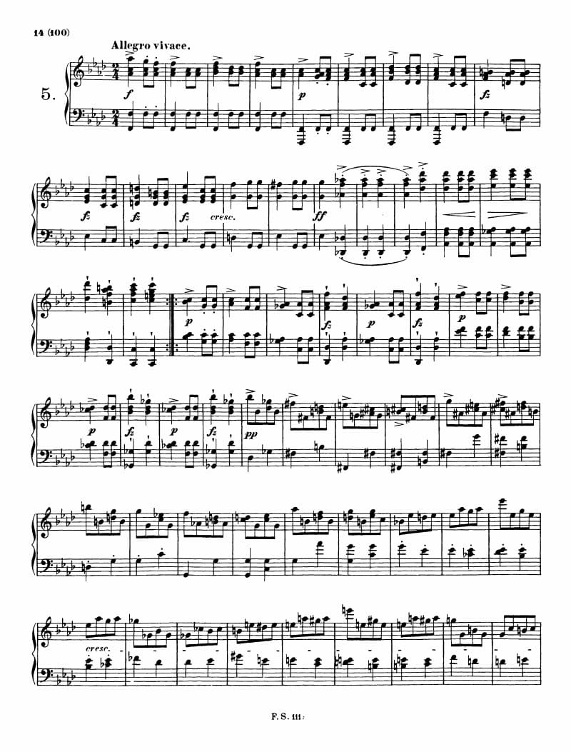 Preview of Moments Musicaux No. 5 in F Minor