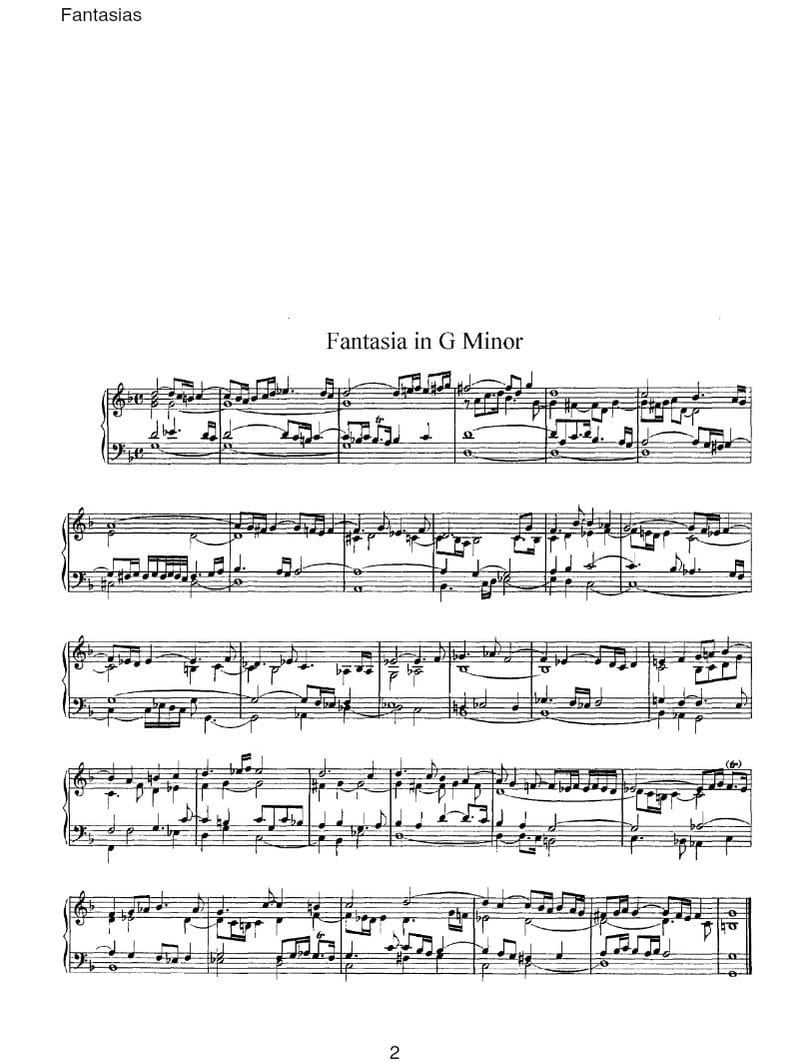 Preview of Fantasia in G minor