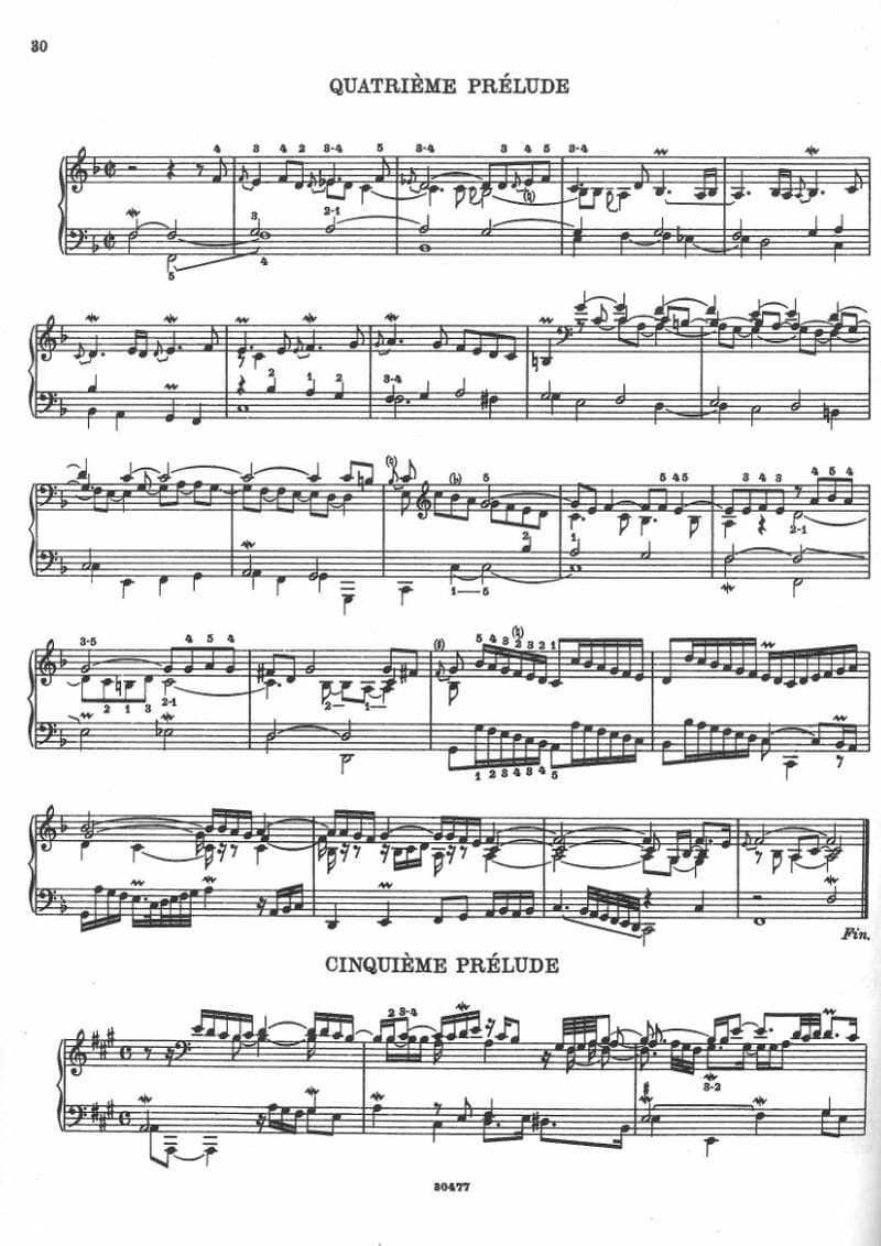 Preview of L'Art de toucher le clavecin: Prelude No. 4 in F Major