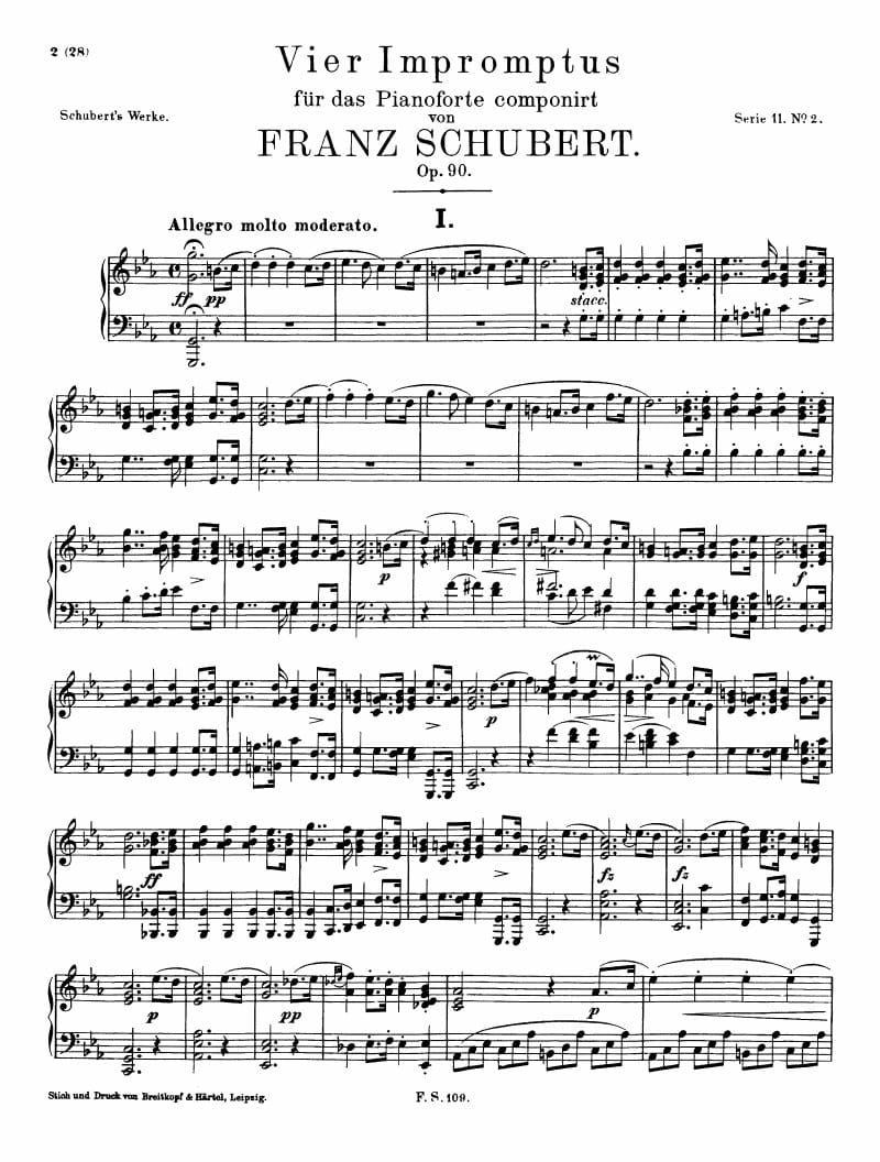 Preview of Impromptus No. 1 in C Minor