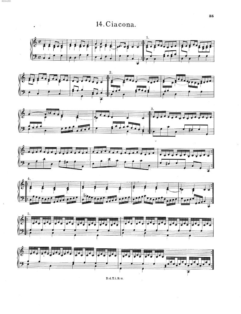 Preview of Chaconne in C major
