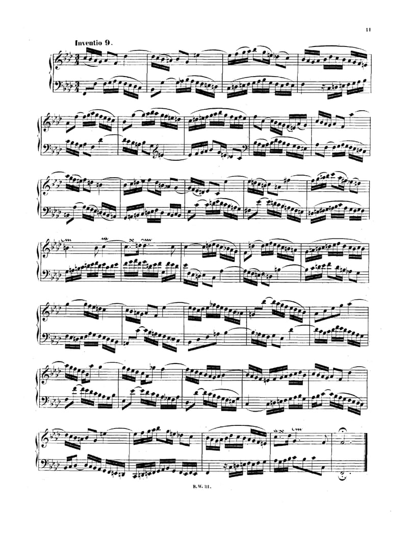Preview of Invention No. 9 in F Minor