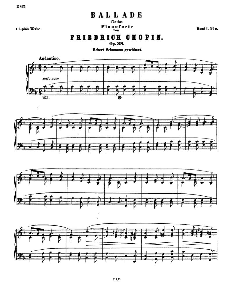 Preview of Ballade No. 2 in F major