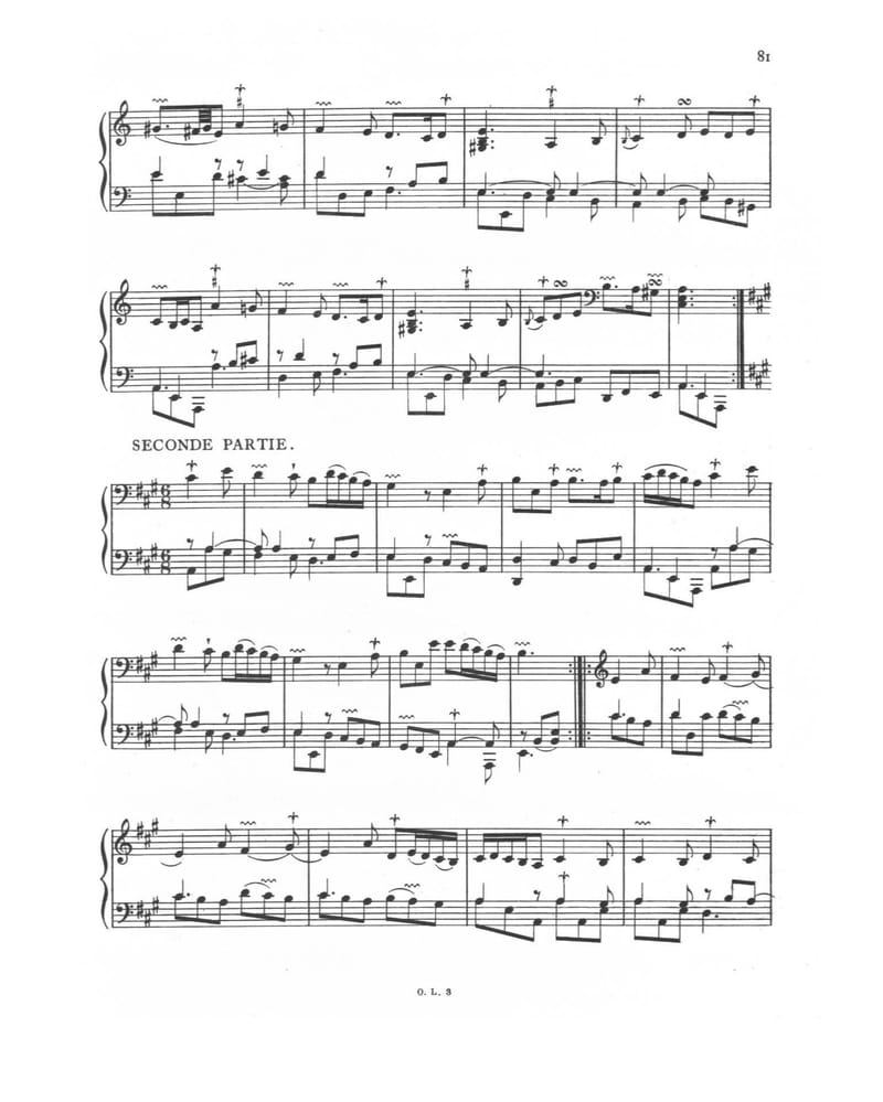 Preview of Pièces de clavecin, Ordre IX